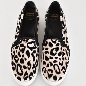 Kate Spade for Keds Leopard Satin Shoes
